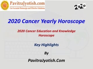 2020 Cancer Education and Knowledge Horoscope