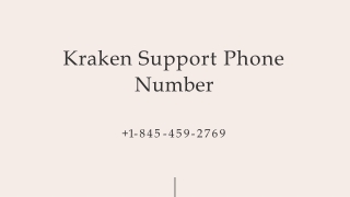 Kraken Customer Support Number 1【(845) 459-2769】