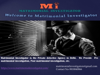 Private Detective Agency in Delhi