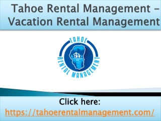 Rental Property in North Lake Tahoe