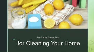 DIY Eco-Friendly Cleaning Solutions for Your Home