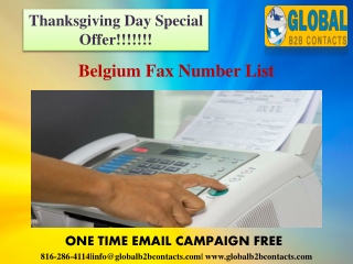 Belgium Fax Number List