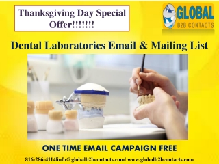 Dental Laboratories Email & Mailing List