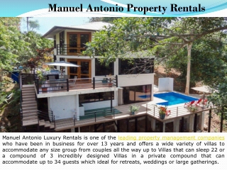 Manuel Antonio Property Rentals