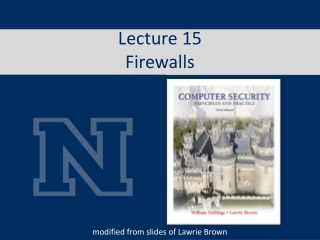 Lecture 15 Firewalls