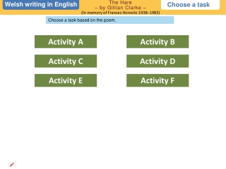 Welsh writing in E nglish