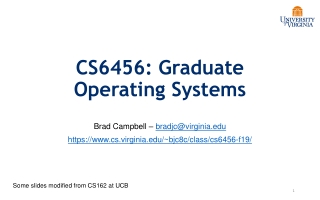 CS6456: Graduate Operating Systems