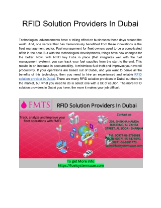 RFID Systems Provider