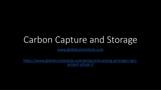 Carbon Capture and Storage