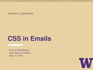 CSS in Emails