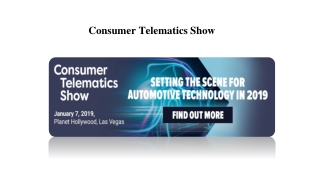 Consumer Telematics Show