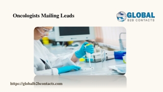 Oncologists Mailing Leads