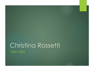 Christina Rossetti