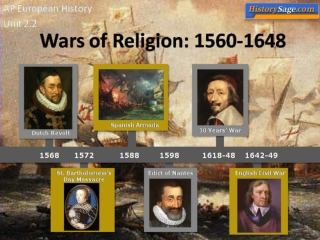 I. Habsburg-Valois Wars (c. 1519-1559) A. Treaty of Cateau-Cambrèsis (1559)