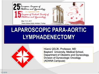 LaparoscopIc para-aortIc lymphadenectomy