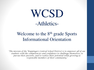 WCSD -Athletics-