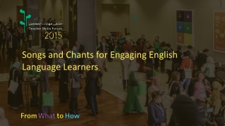 Songs and Chants for Engaging English Language Learners