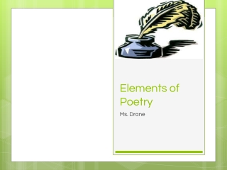 Elements of Poetry