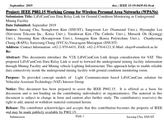 Project: IEEE P802.15 Working Group for Wireless Personal Area Networks (WPANs)