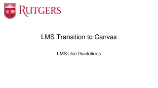 LMS Transition to Canvas