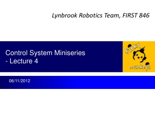 Control System Miniseries - Lecture 4