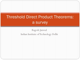 Threshold Direct Product Theorems: a survey