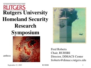 Rutgers University Homeland Security Research Symposium