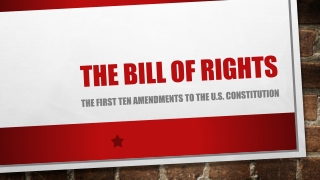 The Bill of Rights