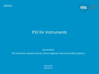 PSS for Instruments