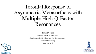Toroidal Response of Asymmetric Metasurfaces with Multiple High Q-Factor Resonances