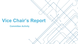 Vice Chair’s Report