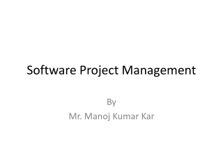 Software Project Management