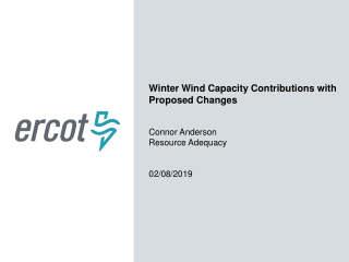 Winter Wind Capacity Contributions with Proposed Changes Connor Anderson Resource Adequacy