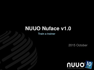  NUUO Nuface v1.0 Train a trainer