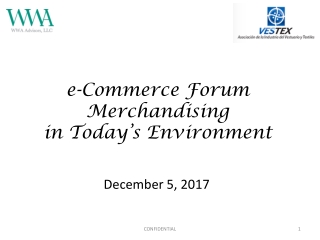 e-Commerce Forum Merchandising in Today’s Environment