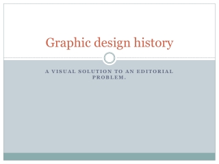 Graphic design history