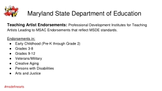 Maryland State Department of Education