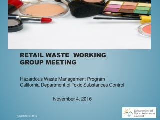 Retail Waste Working Group meeting