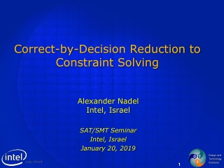 Correct-by-Decision Reduction to Constraint Solving