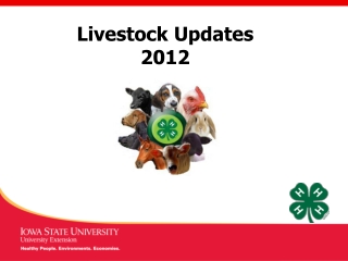 Livestock Updates 2012