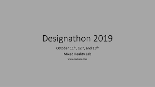 Designathon 2019