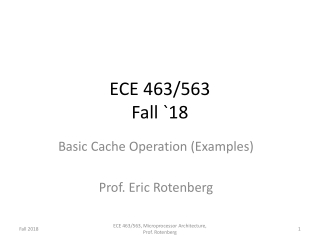 ECE 463/563 Fall `18