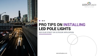 LED Pole Lights With Photocell For Outdoor Lighting