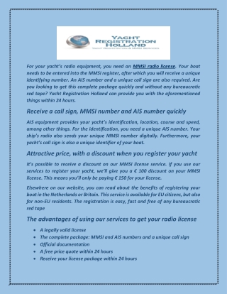 How to Get Mmsi Number - Yachtregistration.company