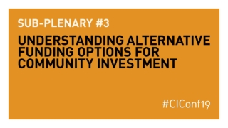 Understanding alternative funding options for community investment