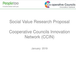 Social Value Research Proposal Cooperative Councils Innovation Network (CCIN) January 2019