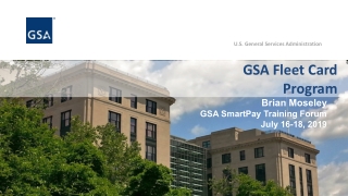 GSA Fleet Card Pr ogr am