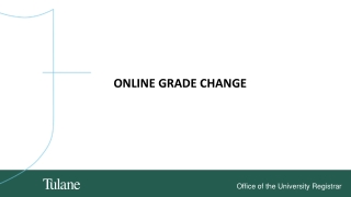 Online Grade Change