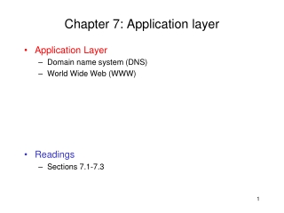 Chapter 7: Application layer