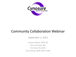 Community Collaboration Webinar